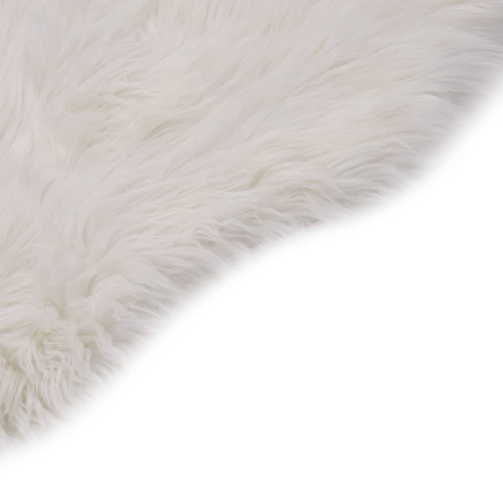 vidaXL Rug 60x90 cm faux sheepskin white