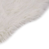vidaXL Rug 60x90 cm faux sheepskin white