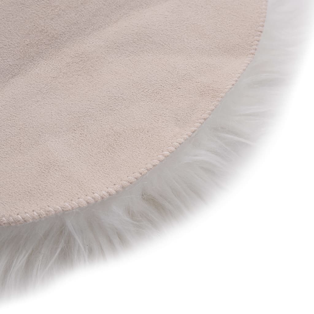 vidaXL Rug 60x90 cm faux sheepskin white