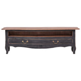 vidaXL TV cabinet 120x30x40 cm solid mahogany wood black