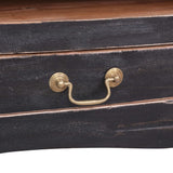 vidaXL TV cabinet 120x30x40 cm solid mahogany wood black