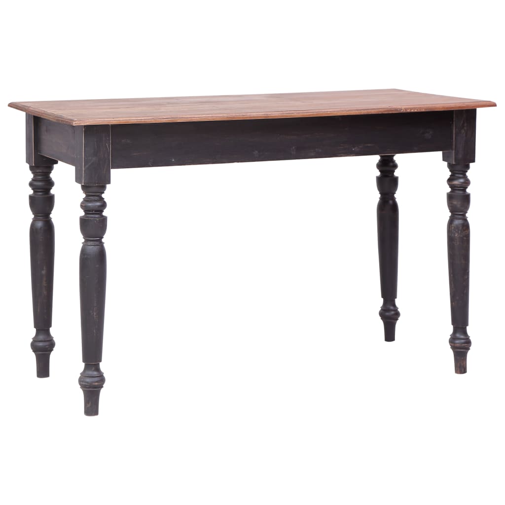 vidaXL Bureau met 3 lades 117x57x75 cm massief mahoniehout