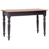 vidaXL Bureau met 3 lades 117x57x75 cm massief mahoniehout