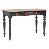 vidaXL Bureau met 3 lades 117x57x75 cm massief mahoniehout
