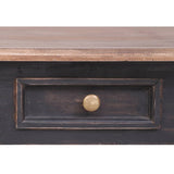 vidaXL Bureau met 3 lades 117x57x75 cm massief mahoniehout