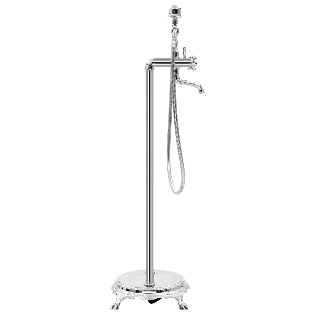 vidaXL Freestanding Bathtub Faucet 99.5 cm Stainless Steel Silver-coloured