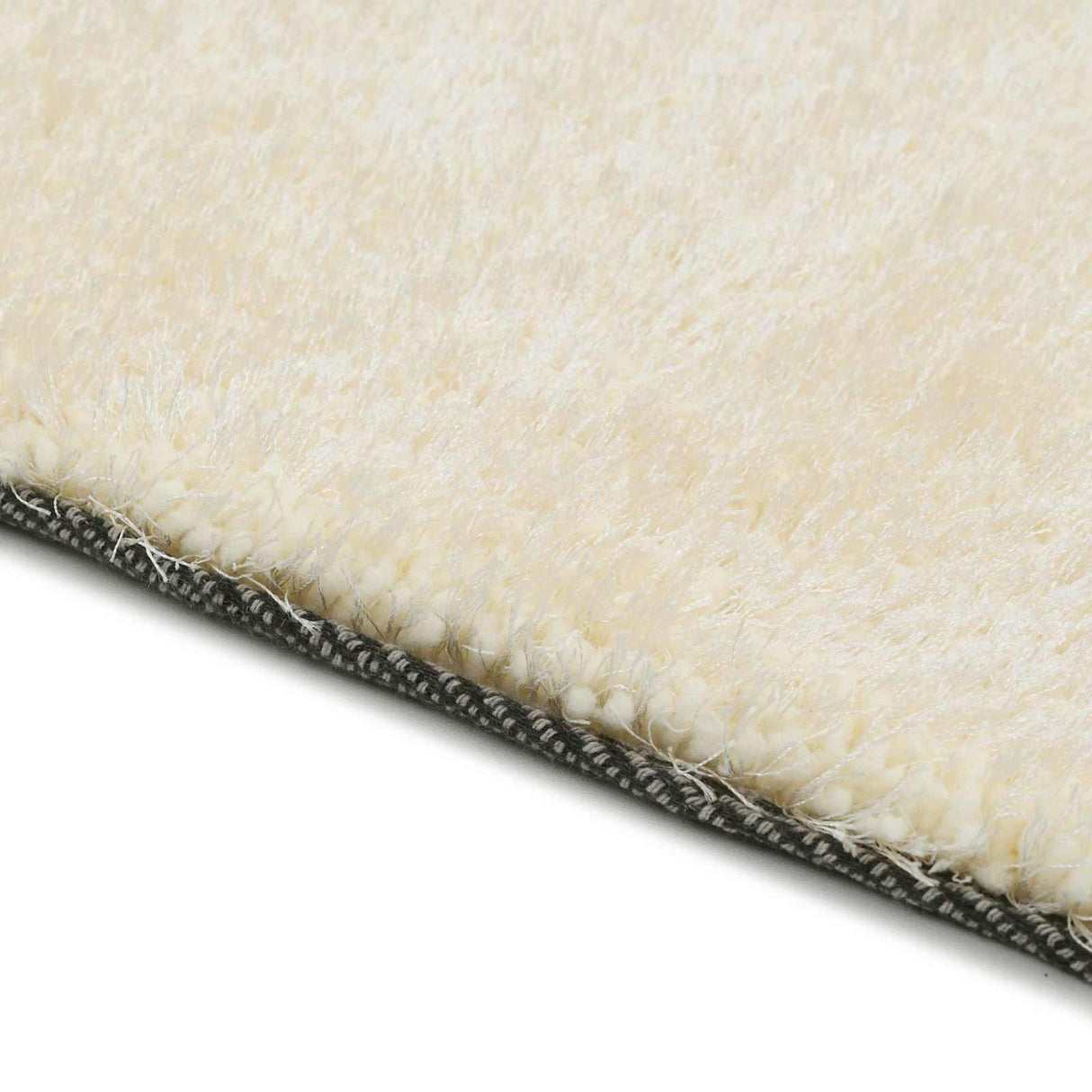 vidaXL Shaggy Gebiedsdeken Crème 120 x 160 cm Polyetheen