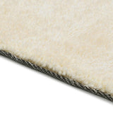 vidaXL Shaggy Gebiedsdeken Crème 120 x 160 cm Polyetheen
