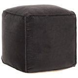 vidaXL Pouffe 40x40x40 cm cotton velvet anthracite