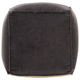 vidaXL Pouffe 40x40x40 cm cotton velvet anthracite