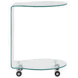 vidaXL Table de salon 45x40x58 cm verre dur