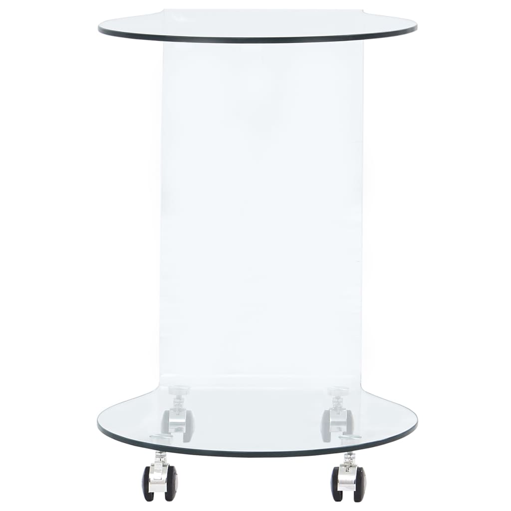vidaXL Table de salon 45x40x58 cm verre dur