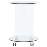 vidaXL Table de salon 45x40x58 cm verre dur
