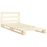 vidaXL Solid Pine Wood Pallet Bed Frame 90x200 cm