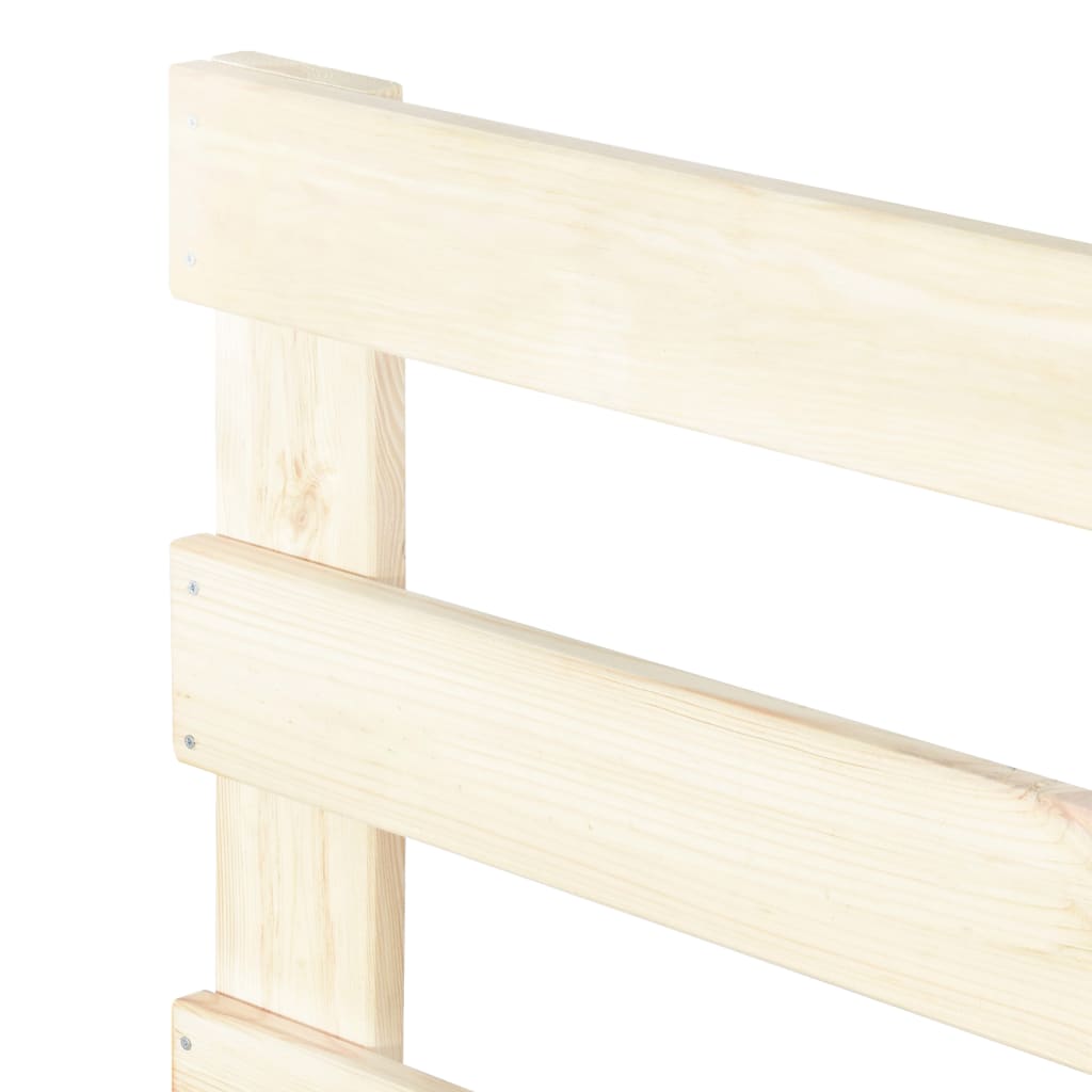 vidaXL Solid Pine Wood Pallet Bed Frame 90x200 cm