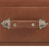 vidaXL Bench with Drawers 80 cm Faux Leather Brown