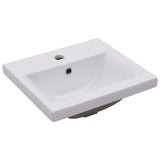 vidaXL Ceramic Built-in Basin 42x39x18 cm White