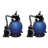 vidaXL Sand Filter Pumps 2 pcs 400 W 11000 L/h