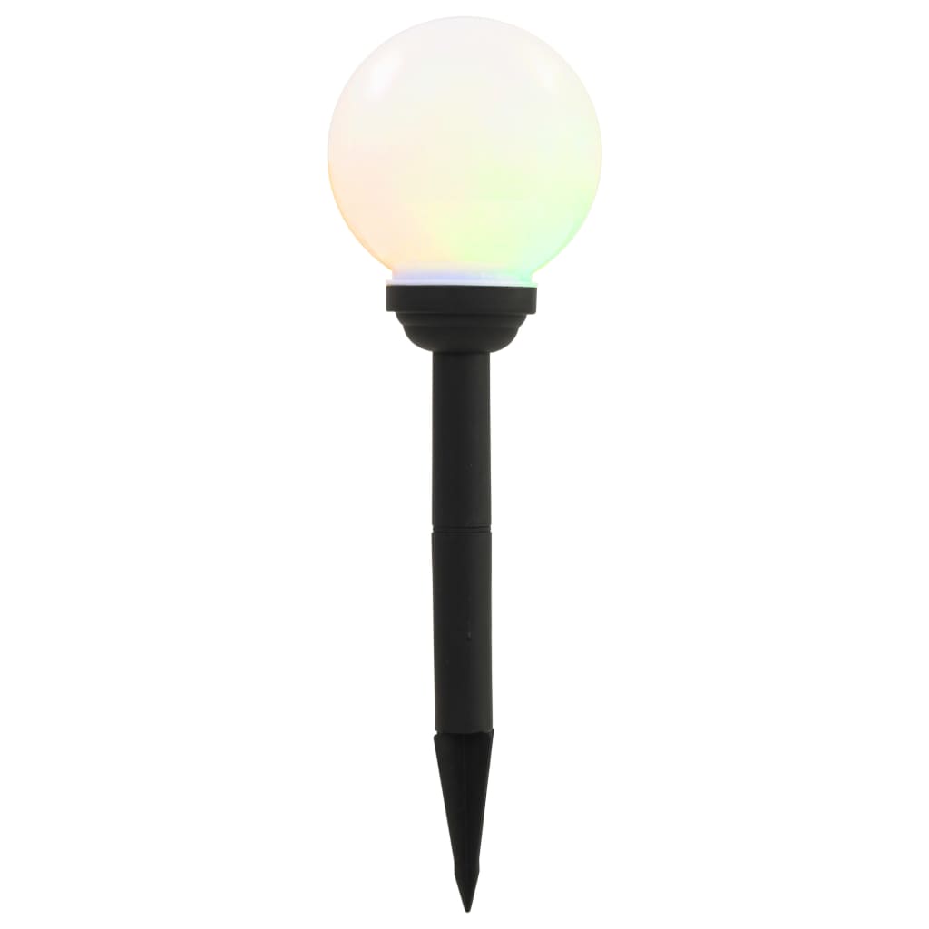 vidaXL Solar lights 8 pcs LED round 15 cm RGB