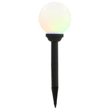 vidaXL Solar lights 8 pcs LED round 15 cm RGB