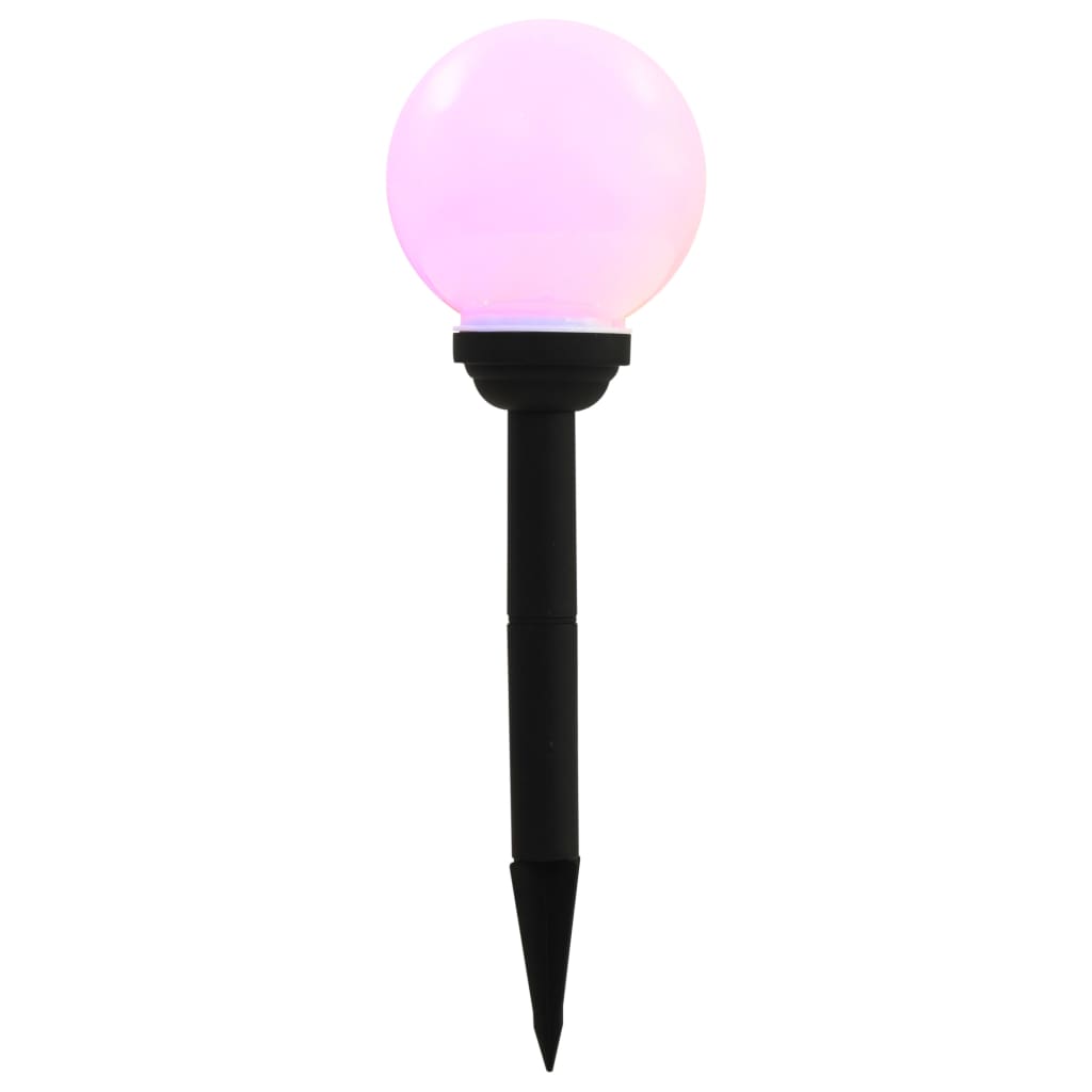 vidaXL Solar lights 8 pcs LED round 15 cm RGB