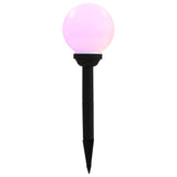vidaXL Solar lights 8 pcs LED round 15 cm RGB