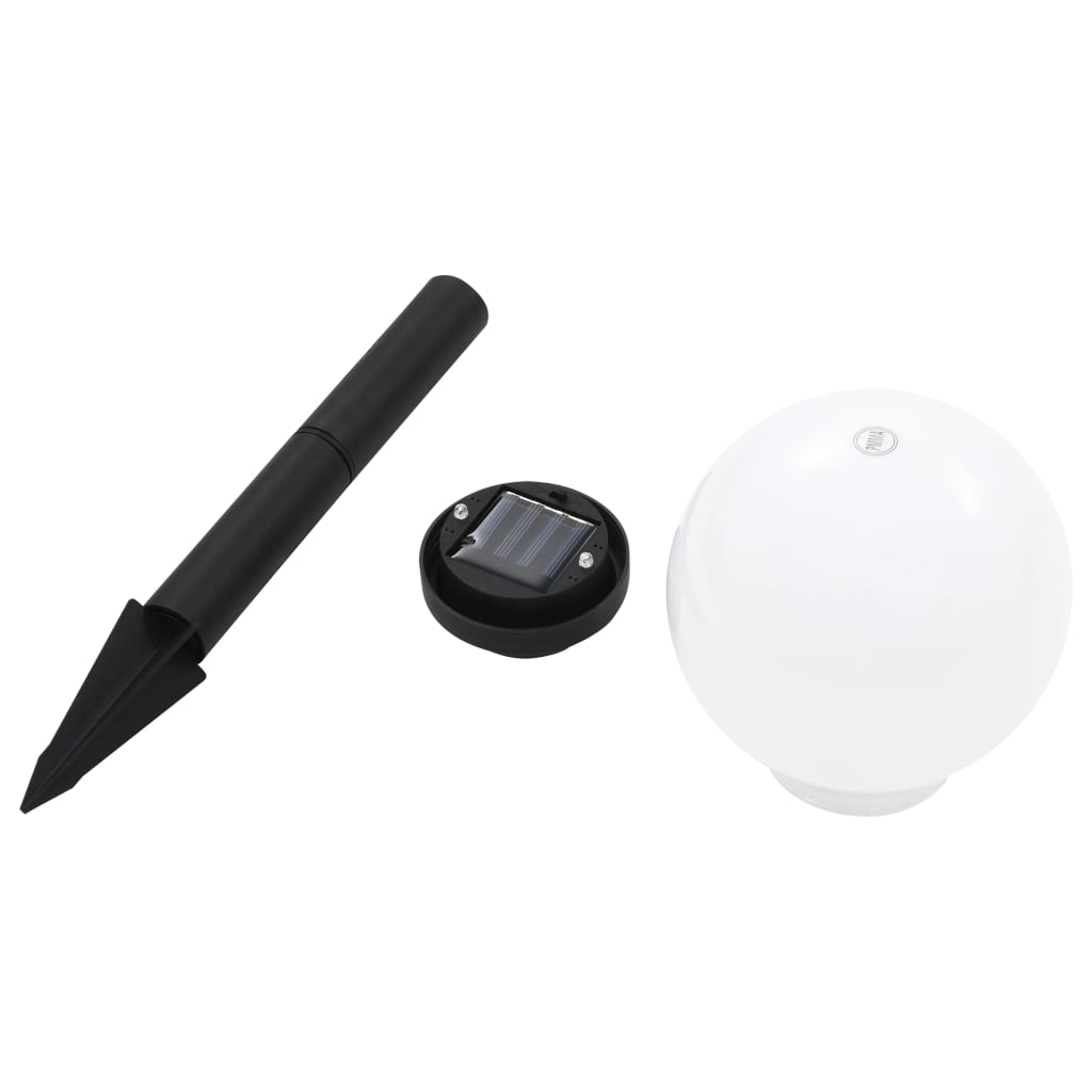 vidaXL Solar lights 8 pcs LED round 15 cm RGB