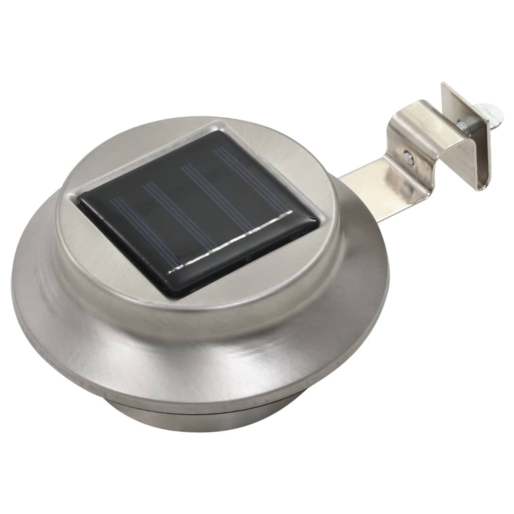 vidaXL Solar Lamps 12 pcs LED Round 12 cm White