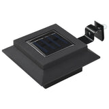 vidaXL Solar Lights 12 pcs LED Square 12 cm Black