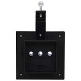 vidaXL Solar Lights 12 pcs LED Square 12 cm Black