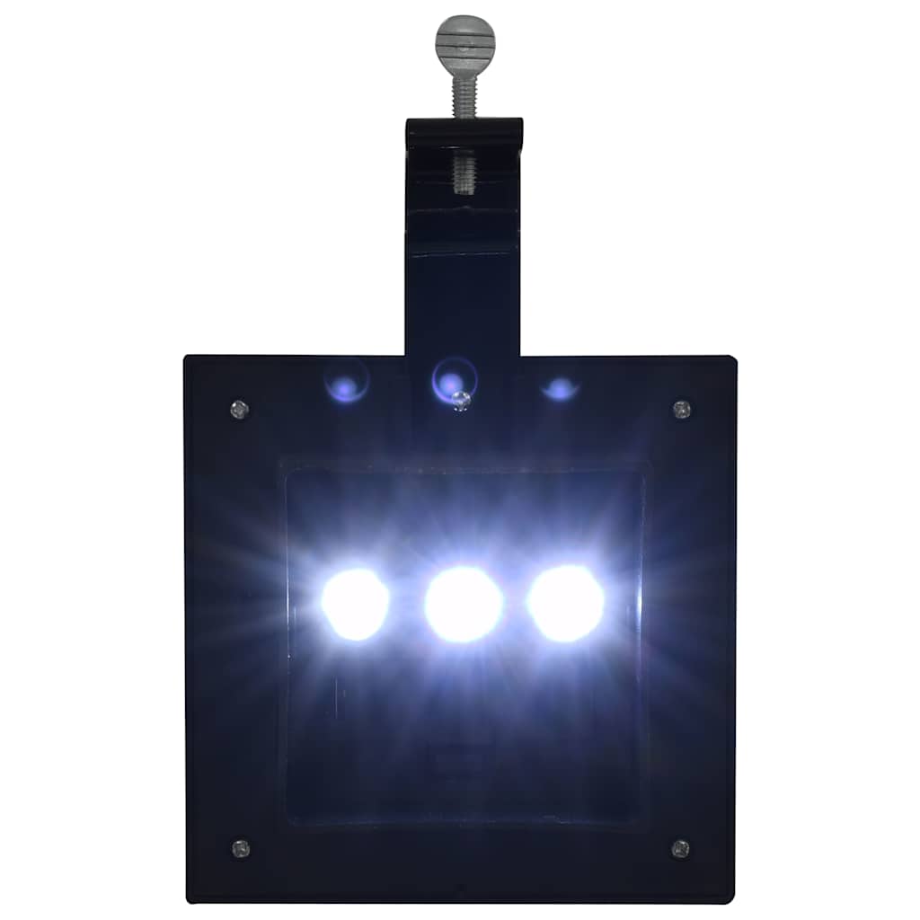 vidaXL Solar Lights 12 pcs LED Square 12 cm Black
