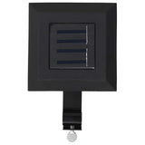 vidaXL Solar Lights 12 pcs LED Square 12 cm Black