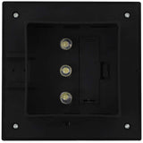 vidaXL Solar Lights 12 pcs LED Square 12 cm Black