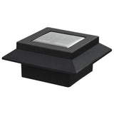 vidaXL Solar Lights 12 pcs LED Square 12 cm Black