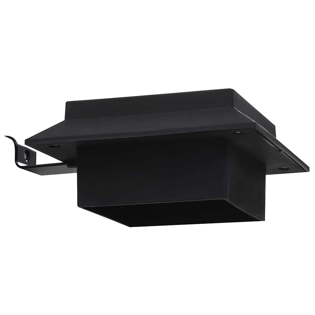 vidaXL Solar Lights 12 pcs LED Square 12 cm Black