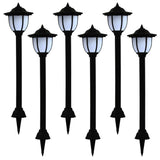 vidaXL Solar lights 6 pcs LED black