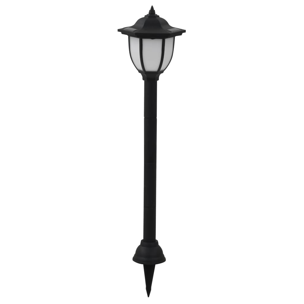 vidaXL Solar lights 6 pcs LED black