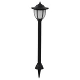 vidaXL Solar lights 6 pcs LED black