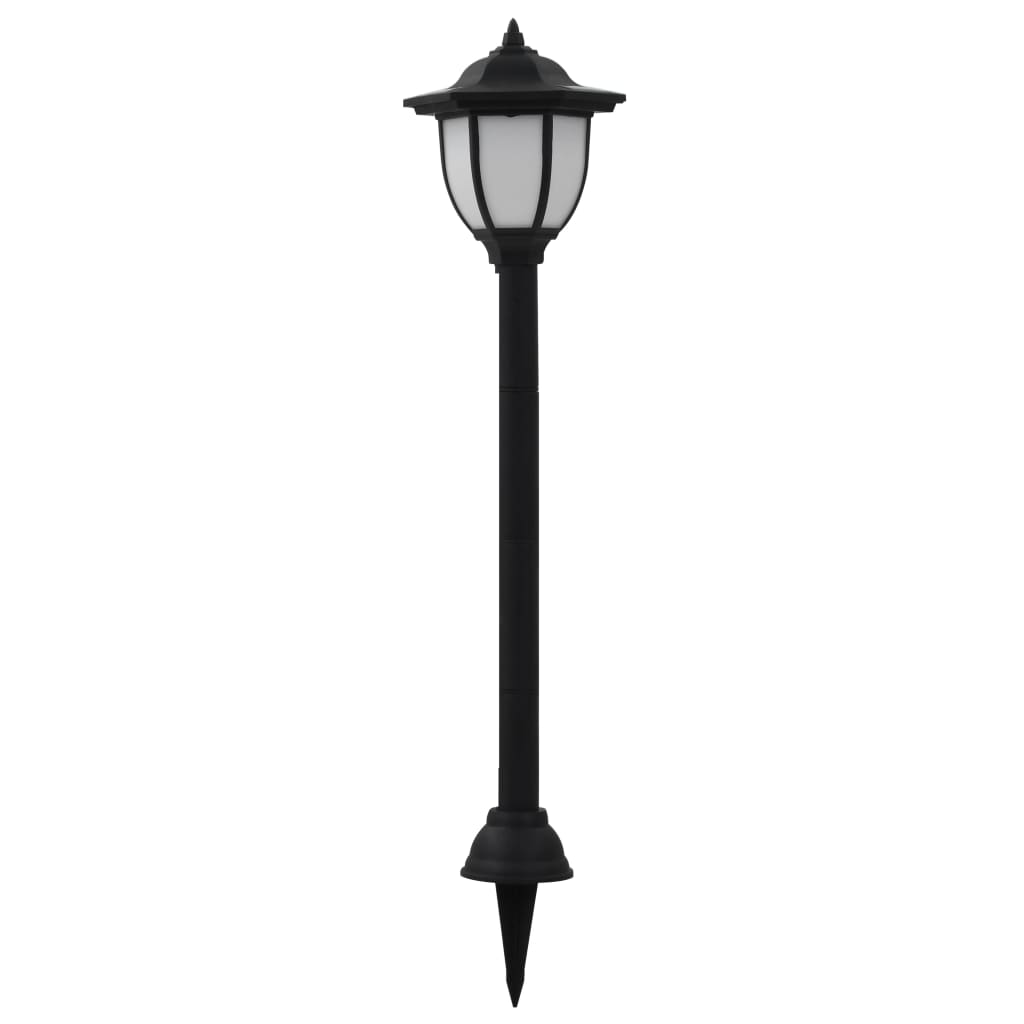 vidaXL Solar lights 6 pcs LED black