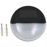 vidaXL Solar Wall Lights LED 24 pcs round black