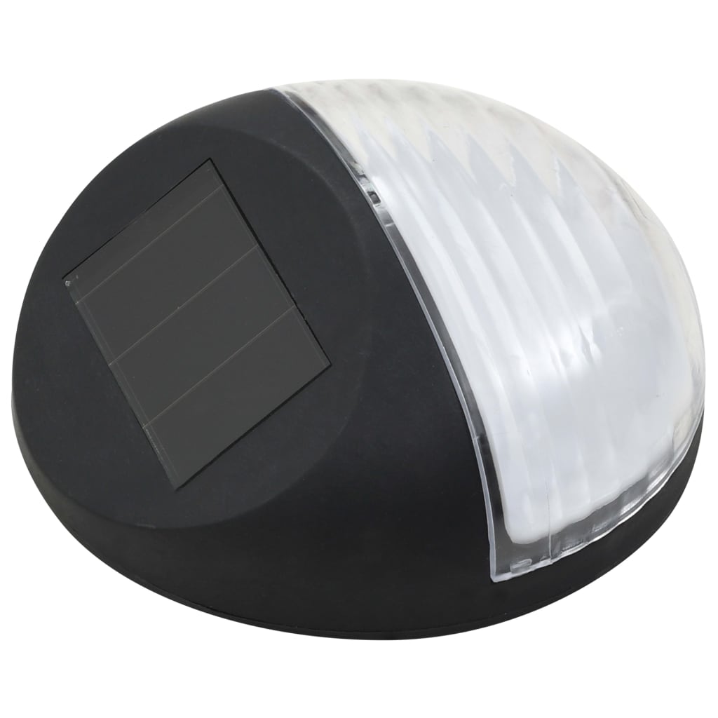 vidaXL Solar Wall Lights LED 24 pcs round black