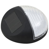 vidaXL Solar Wall Lights LED 24 pcs round black