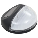 vidaXL Solar Wall Lights LED 24 pcs round black
