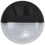 vidaXL Solar Wall Lights LED 24 pcs round black