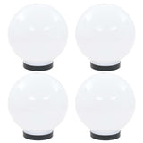 vidaXL LED Ball Lamps 4 pcs Round 20 cm PMMA