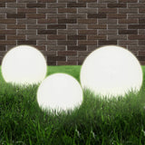 vidaXL 6-piece Round LED Ball Lamp Set 20/30/40 cm PMMA