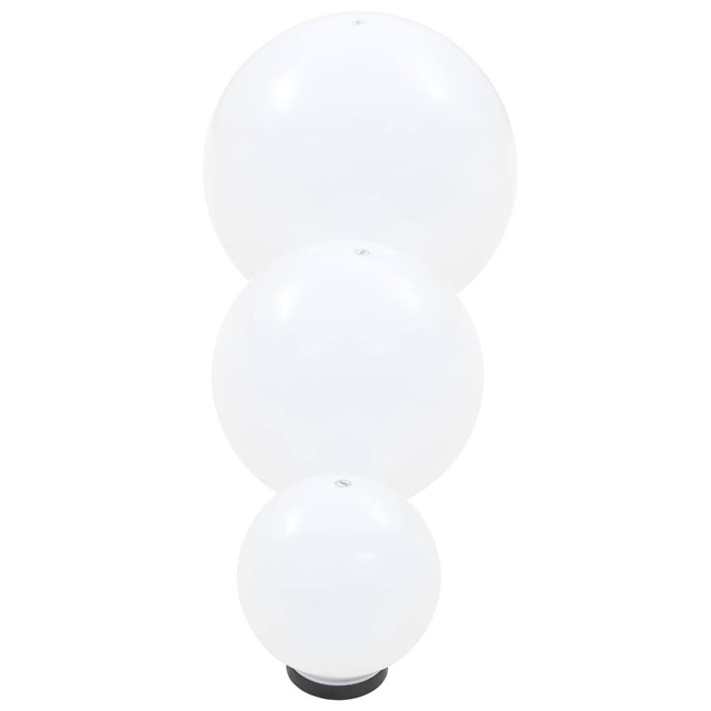 vidaXL 6-piece Round LED Ball Lamp Set 20/30/40 cm PMMA