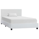 vidaXL Artificial Leather Bed Frame White 90x200 cm