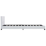 vidaXL Artificial Leather Bed Frame White 90x200 cm