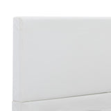 vidaXL Artificial Leather Bed Frame White 90x200 cm